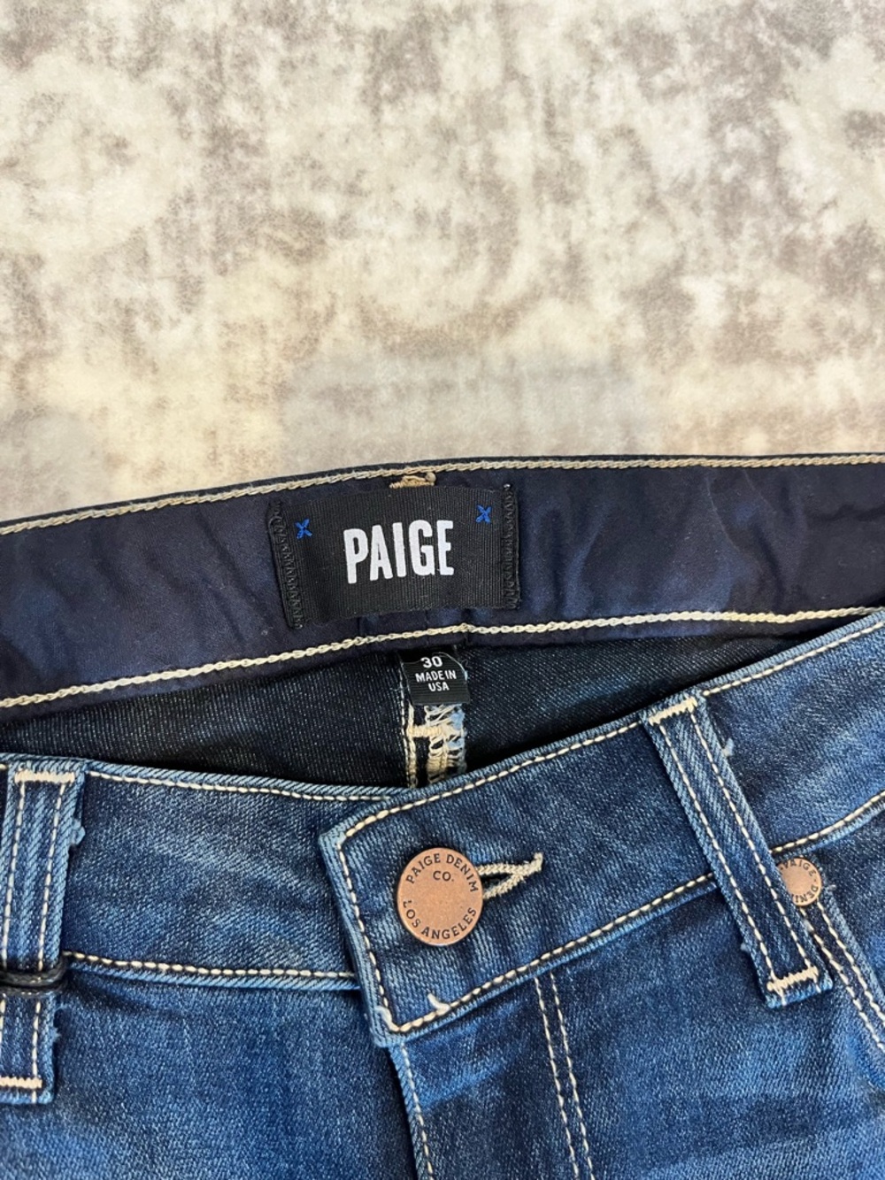 PAIGE Skyline Skinny Jeans Size 30 NWT Mid-Rise Stretch Denim - Picture 4 of 10
